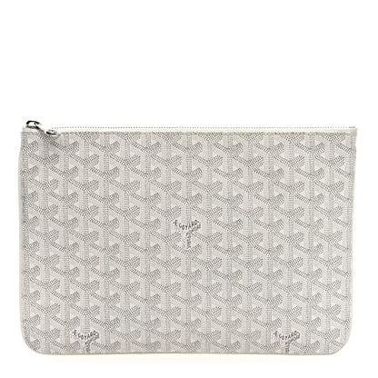 Goyard Goyardine Senat Pochette MM White 1 of 6