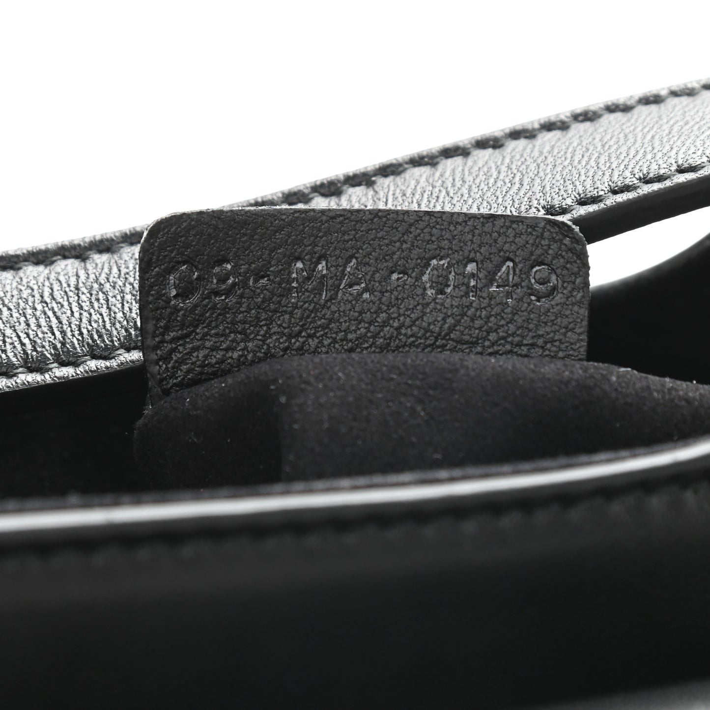 Lambskin Mini 3D Floral Saddle Bag Black