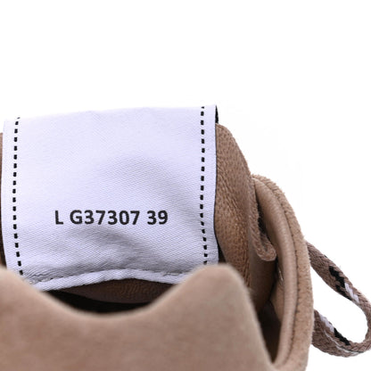 Chanel Suede Goatskin CC Sneakers 39 Dark Beige 8 of 9