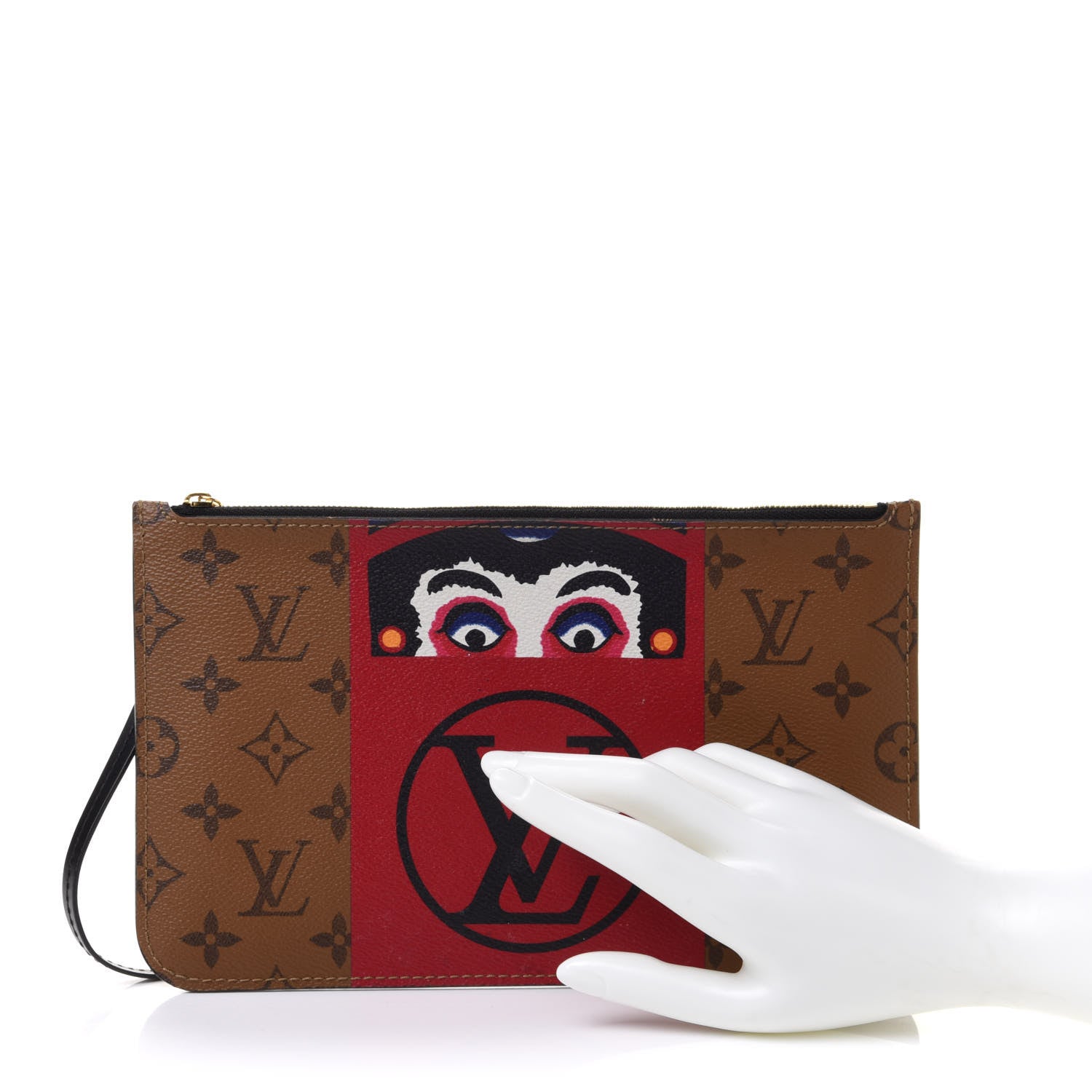 Louis Vuitton Reverse Monogram Kabuki MM GM Pochette 2 of 8