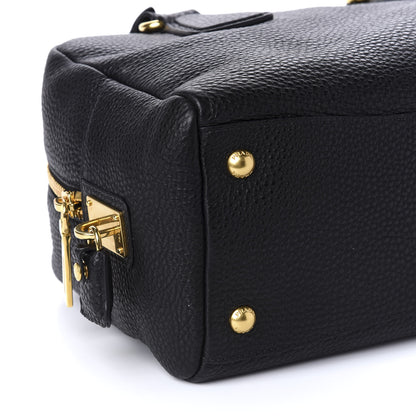 Prada Vitello Daino Bowler Black 6 of 9