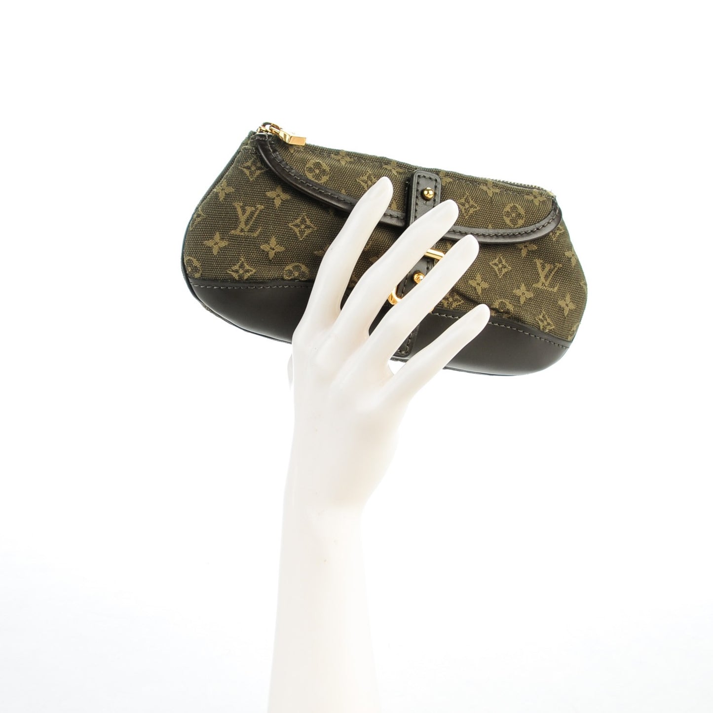 Mini Monogram Anne Sophie Pochette Clutch Kaki
