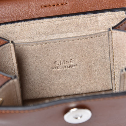 Chloe Suede Calfskin Mini Faye Bracelet Bag Tobacco 6 of 10