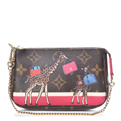 Louis Vuitton Monogram 2017 Christmas Animation Mini Pochette Accessories 1 of 8