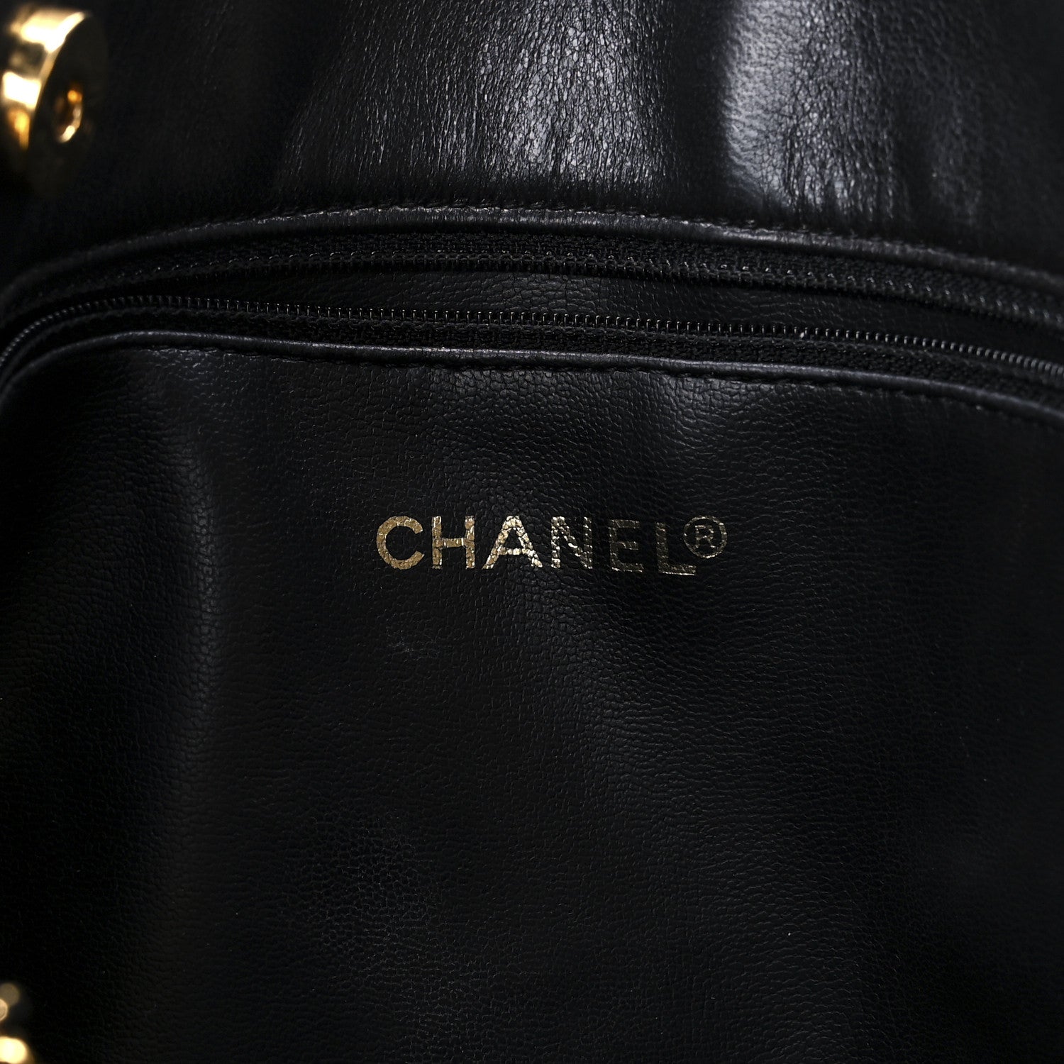 Chanel Lambskin Flap Shoulder Bag Black 6 of 9