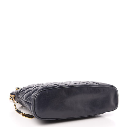 Chanel Lambskin Quilted Shoulder Bag Navy 4 of 12