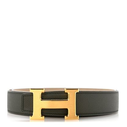 Hermes Epsom 32mm H Belt 100 40 Trench Vert De Gris 1 of 8