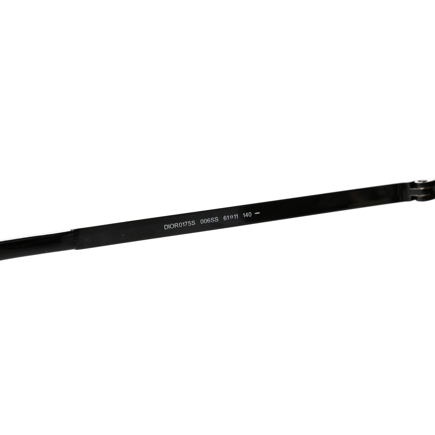 Christian Dior Homme Mens Aviator Sunglasses 0175S Silver Black 1 of 7