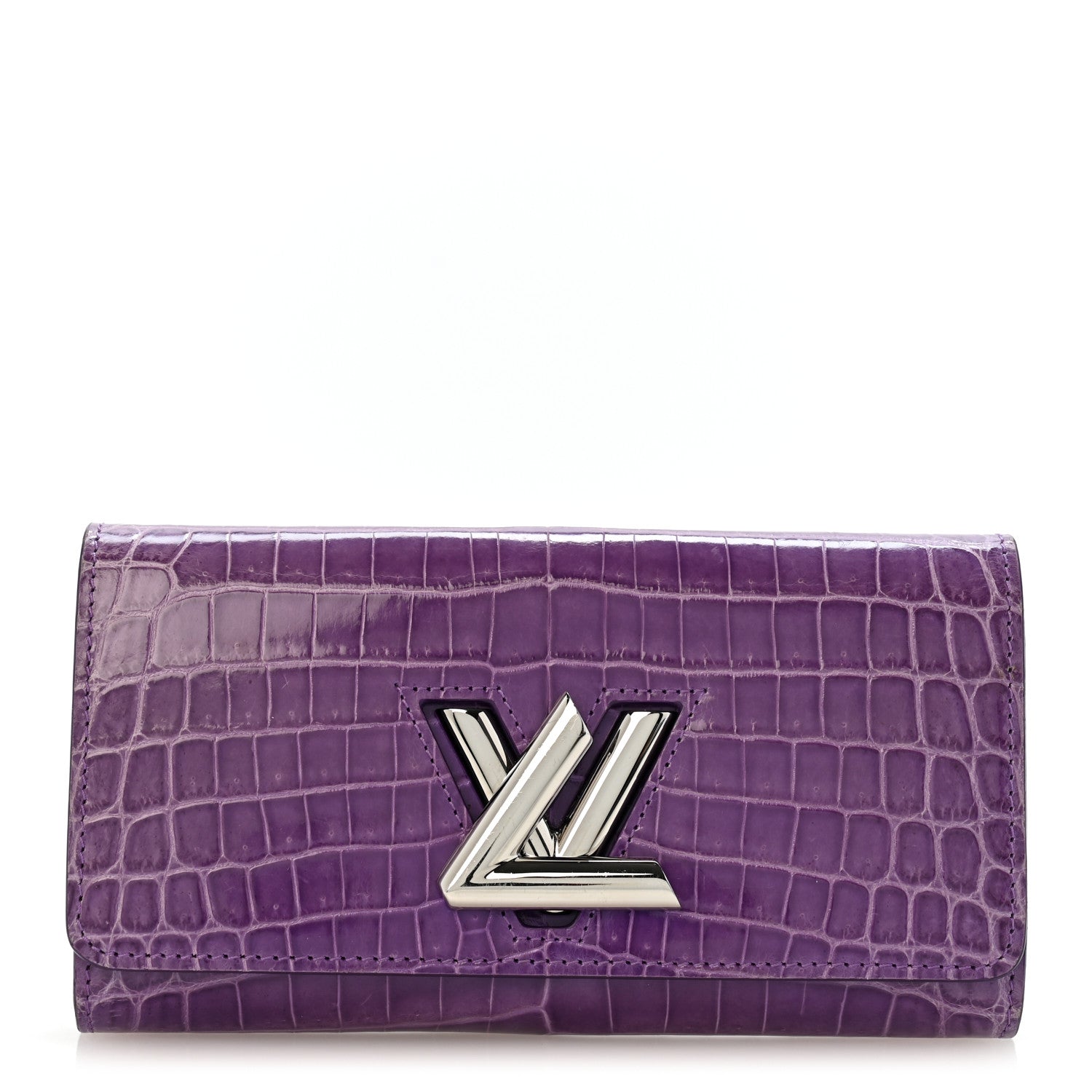 Louis Vuitton Crocodile Twist Wallet Purple 1 of 11