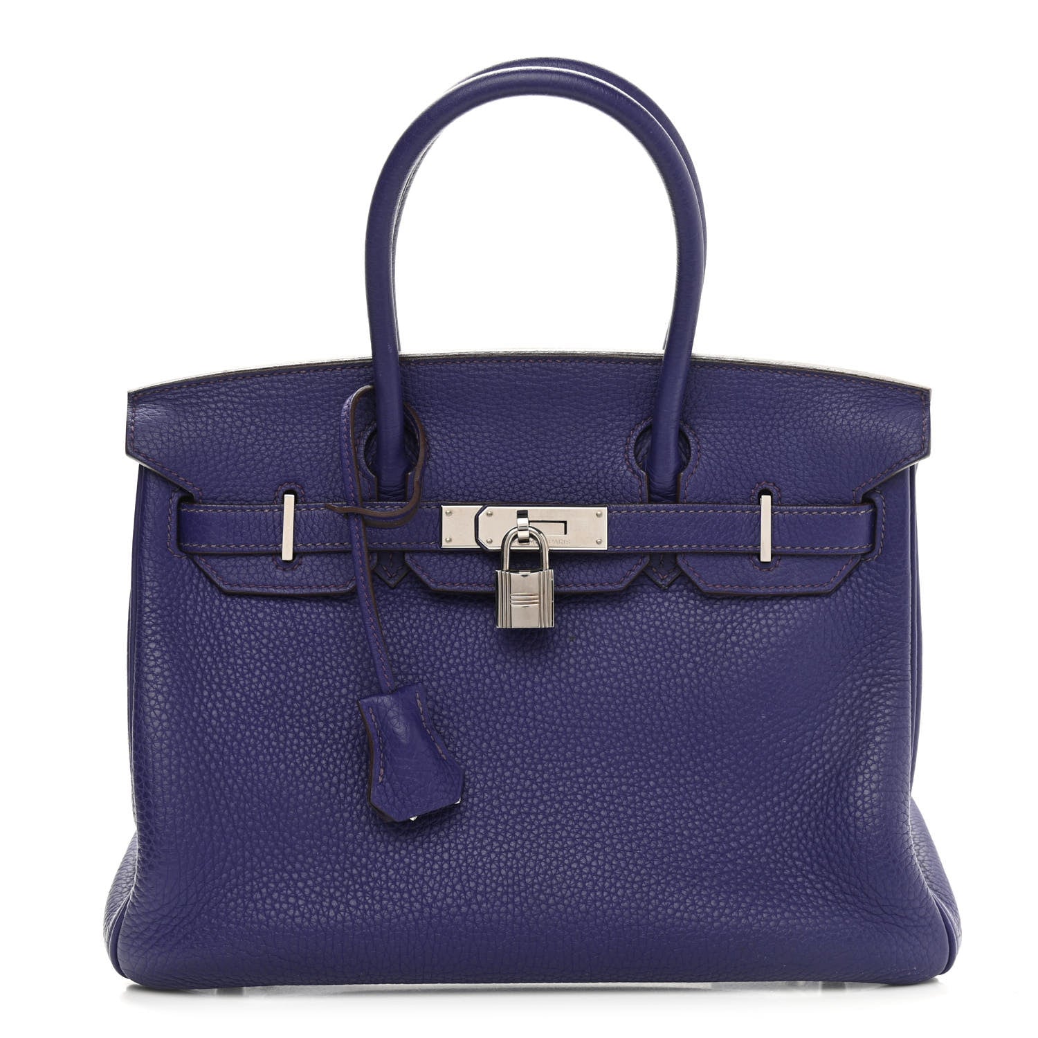 Hermes Taurillon Clemence Birkin 30 Iris 1 of 12