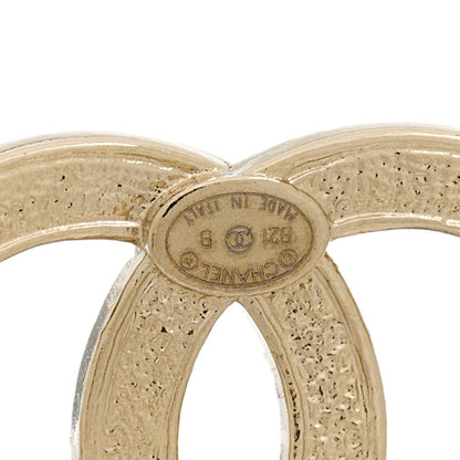 Chanel Crystal Large CC Earrings Gold 4 of 5