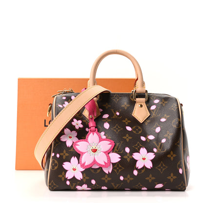 Louis Vuitton LV X TM Monogram Cherry Blossom Speedy Bandouliere 25 Sakura Brown 10 of 10