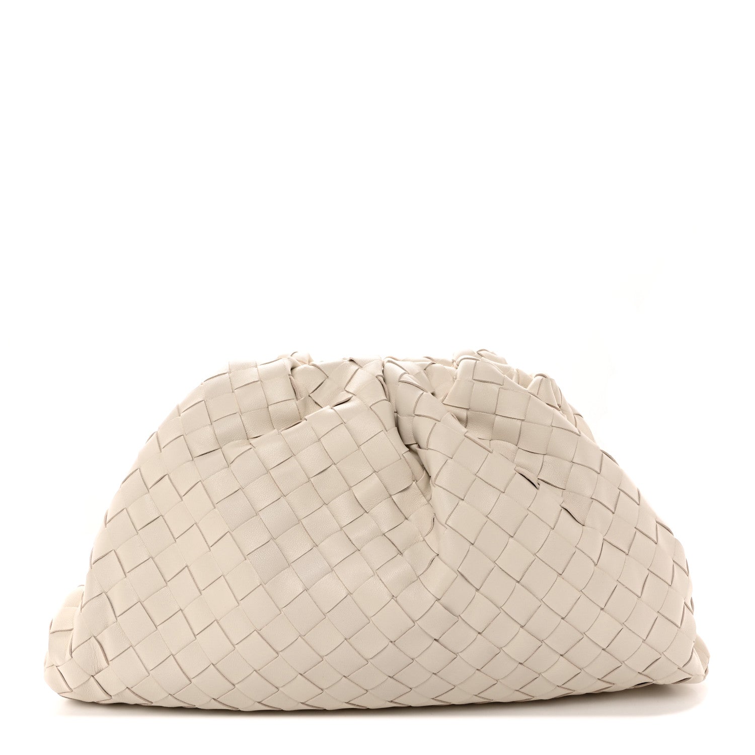 Bottega Veneta Nappa Maxi Intrecciato The Pouch Oversized Clutch Plaster 1 of 10
