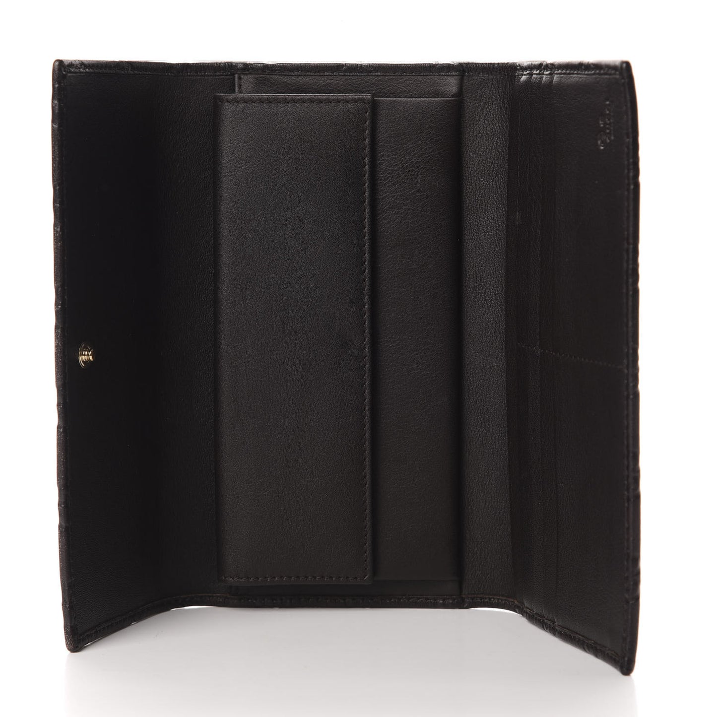 Guccissima Continental Flap Wallet Chocolate