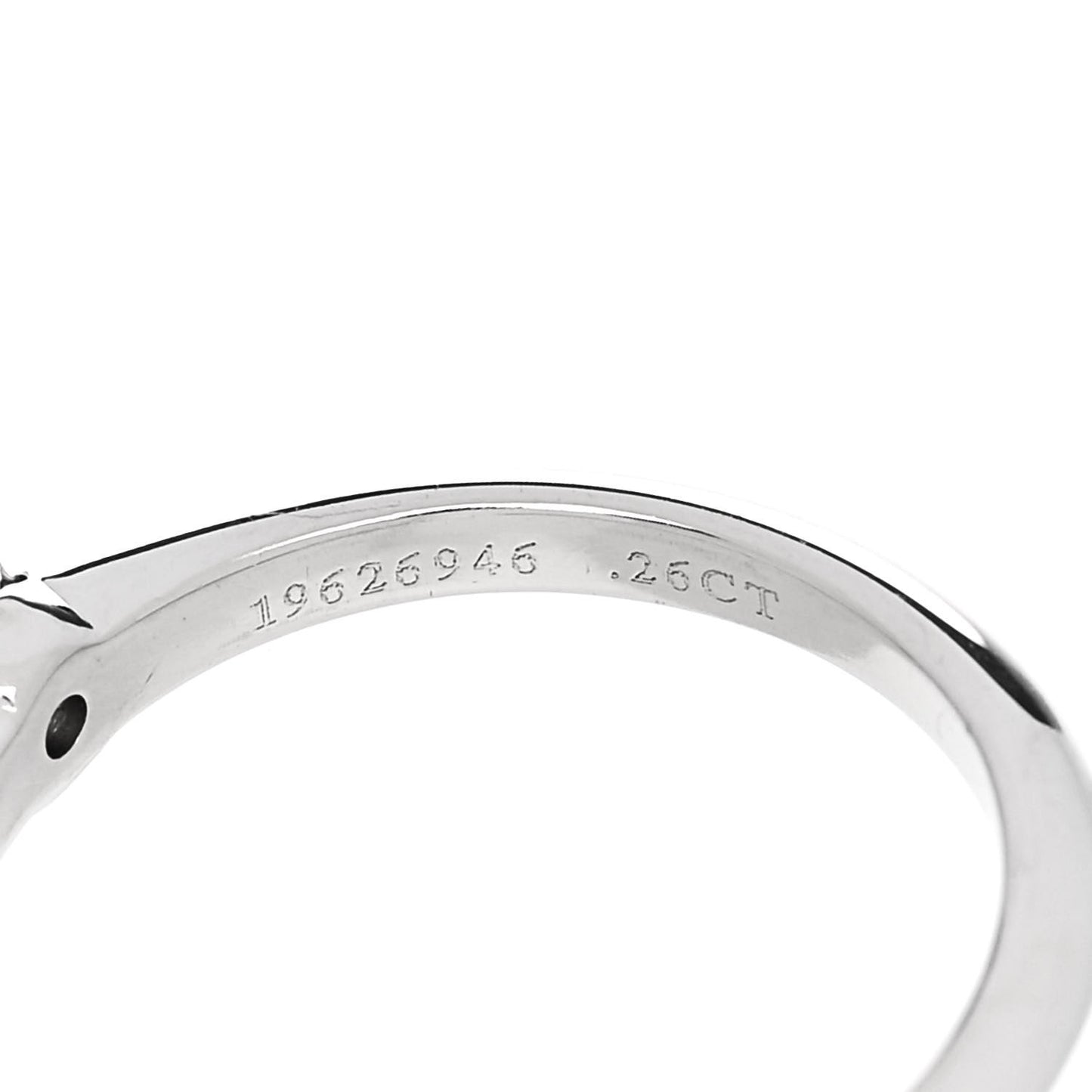 Platinum Diamond .26ct Solitaire Engagement Ring 47 4.25