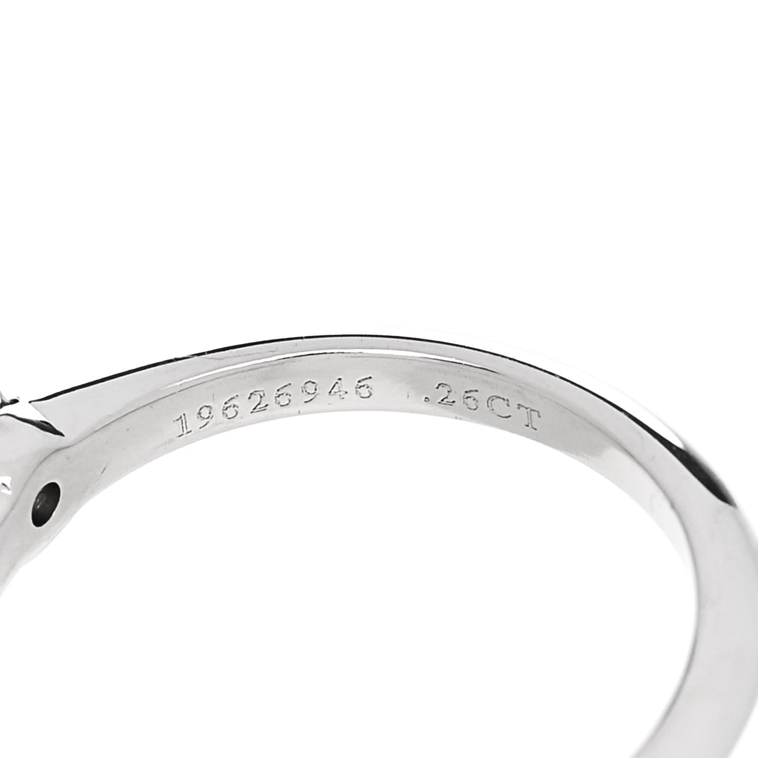 Tiffany Platinum Diamond .26ct Solitaire Engagement Ring 47 4.25 6 of 7