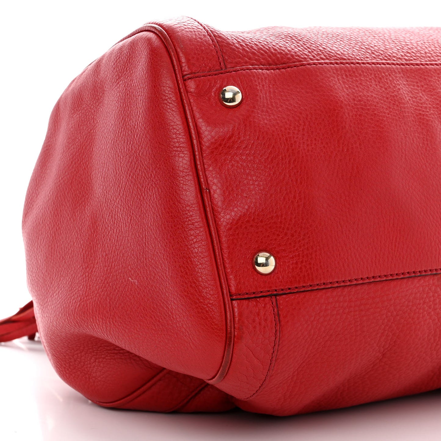 Pebbled Calfskin Medium Soho Boston Red