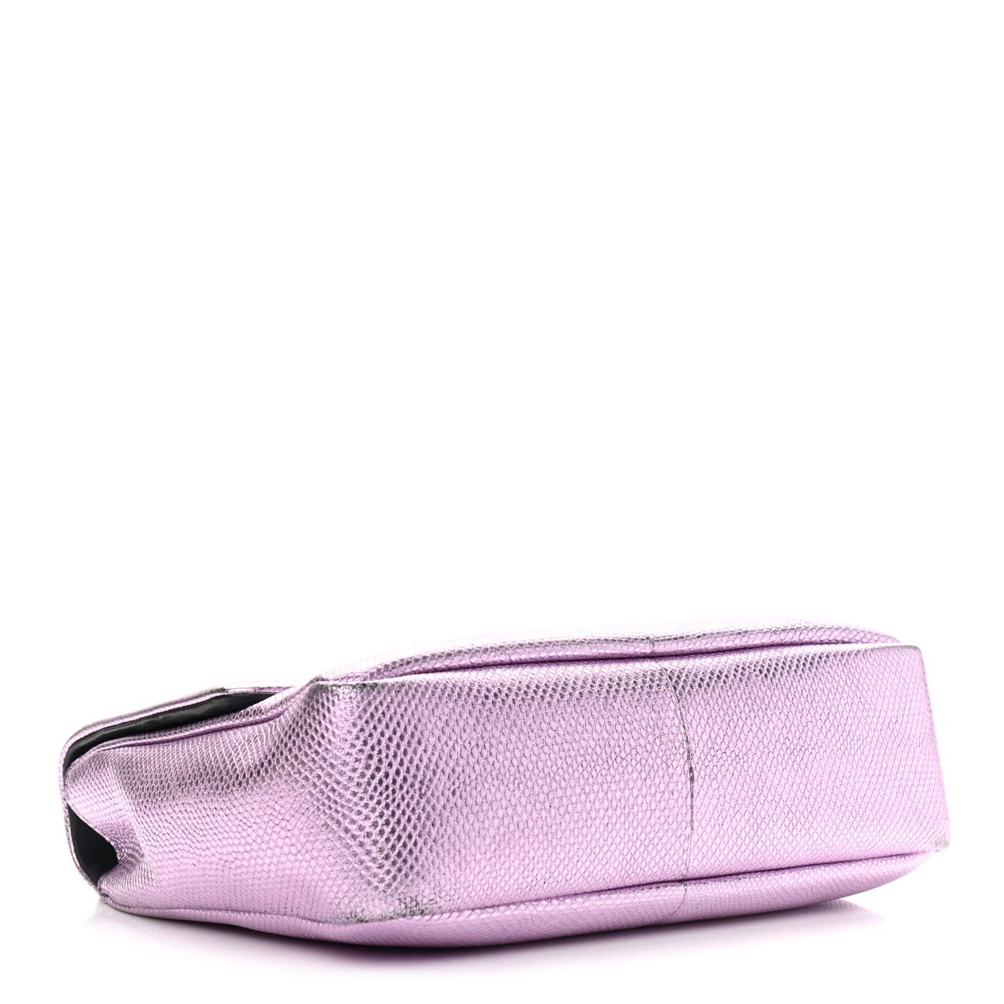 Lizard Calfskin Embossed Large Natalia Chain Bag Pink