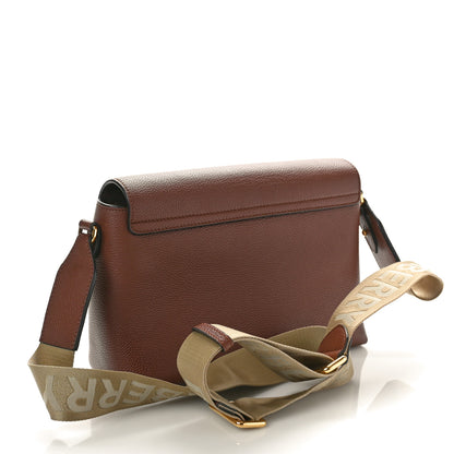 Burberry Grainy Calfskin Vintage Check Note Crossbody Bag Malt Brown 2 of 10