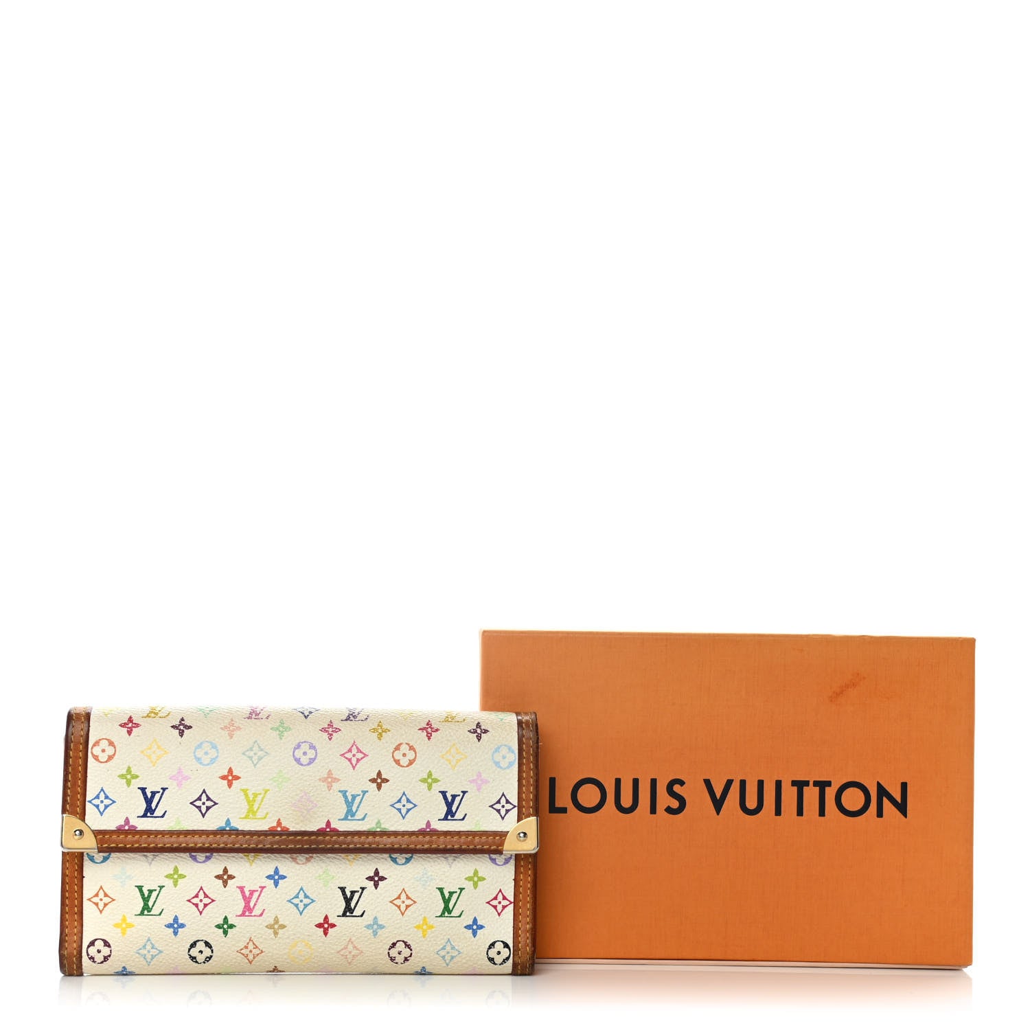 Louis Vuitton Monogram Multicolor Porte Tresor International Wallet White 19 of 19
