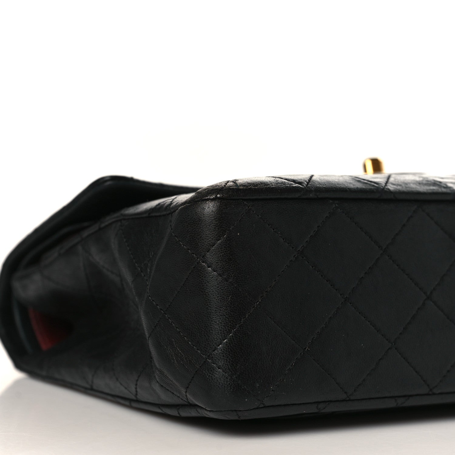 Chanel Lambskin Quilted Medium Double Flap Black 8 of 9
