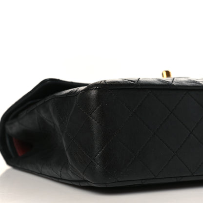 Chanel Lambskin Quilted Medium Double Flap Black 8 of 9