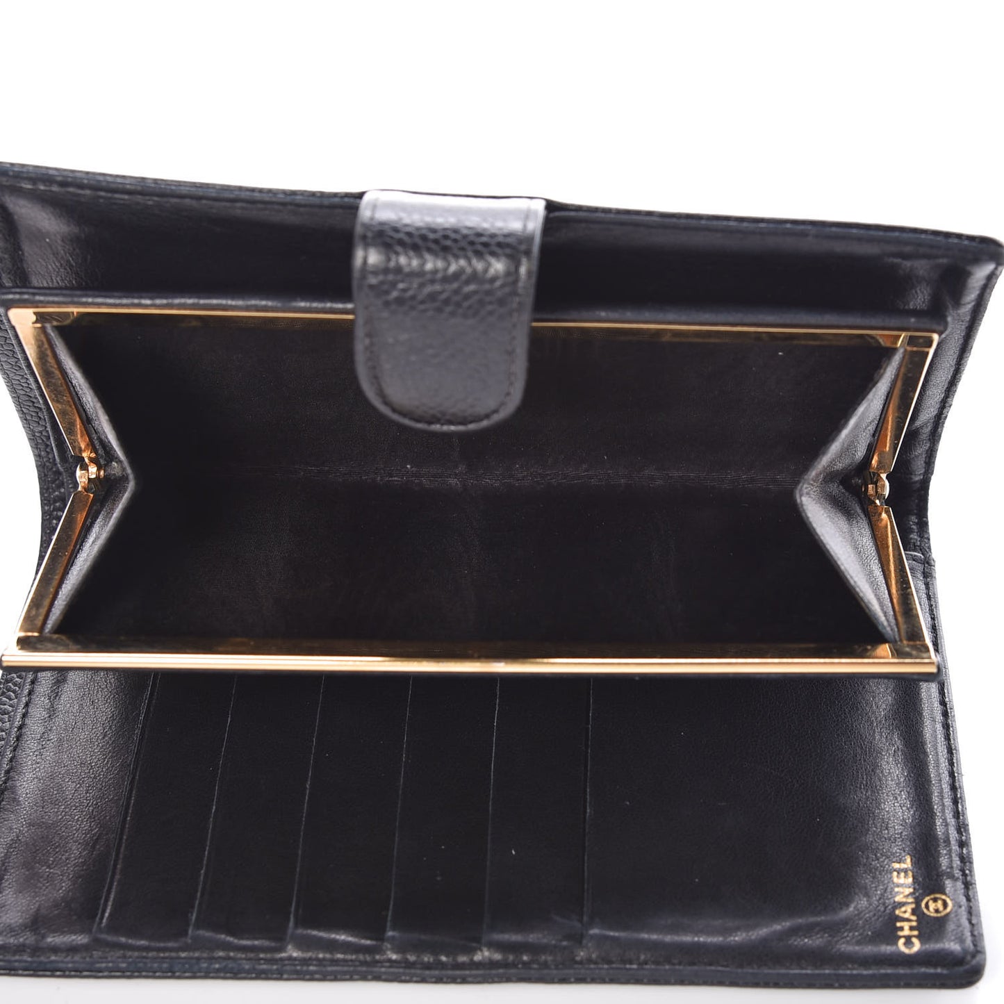 Caviar Timeless CC French Wallet Black
