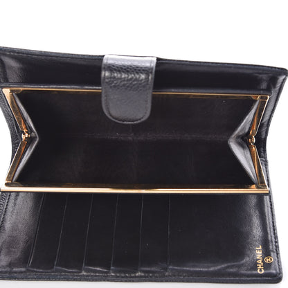 Chanel Caviar Timeless CC French Wallet Black 6 of 16