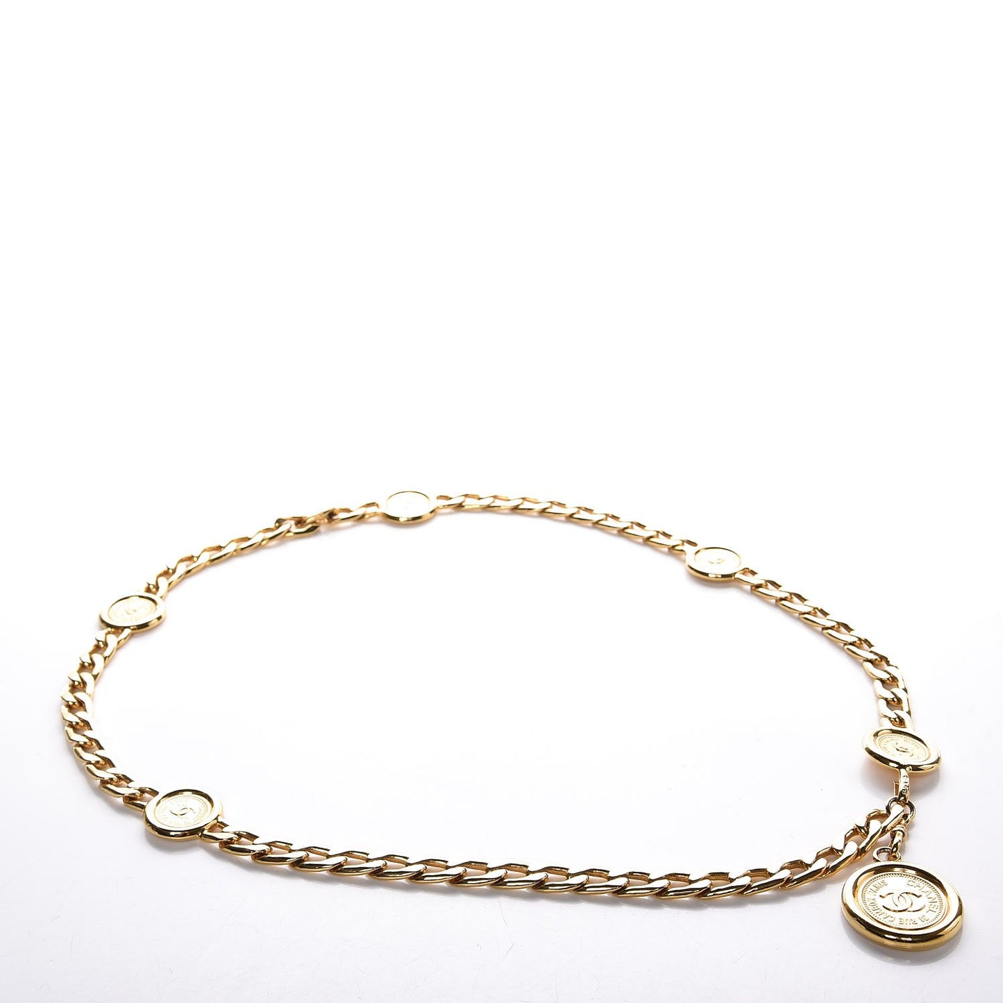 Chain 31 Rue Cambon Medallion Belt Gold