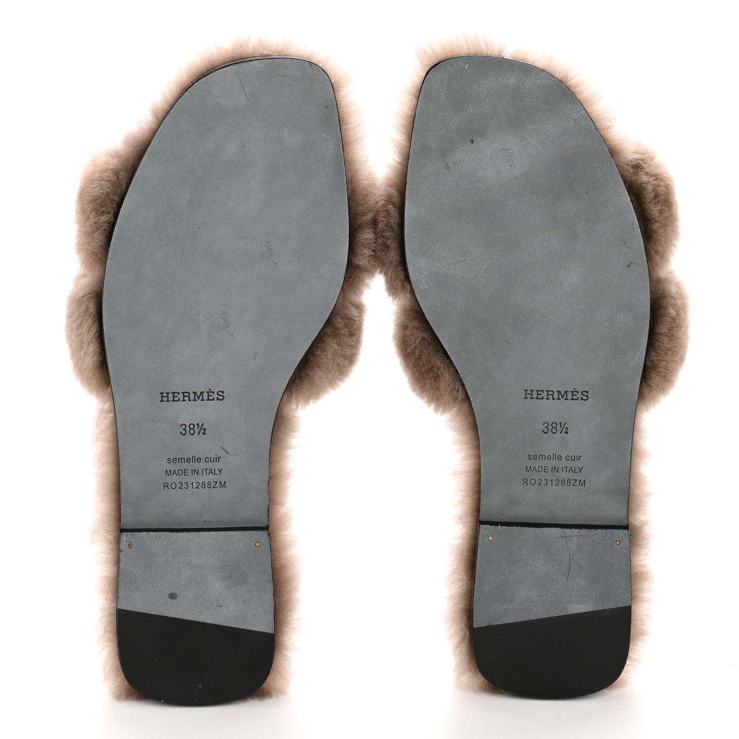 Woolskin Oran Sandals 38.5 Etoupe