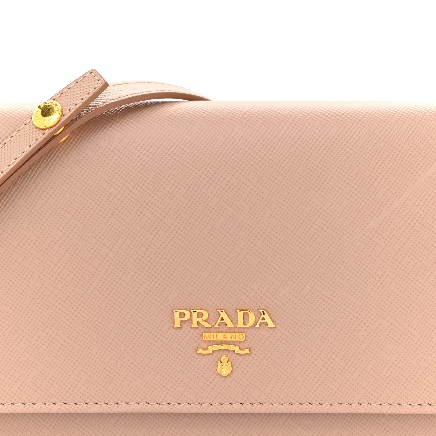 Prada Saffiano Metal Oro Chain Wallet Cammeo 8 of 12