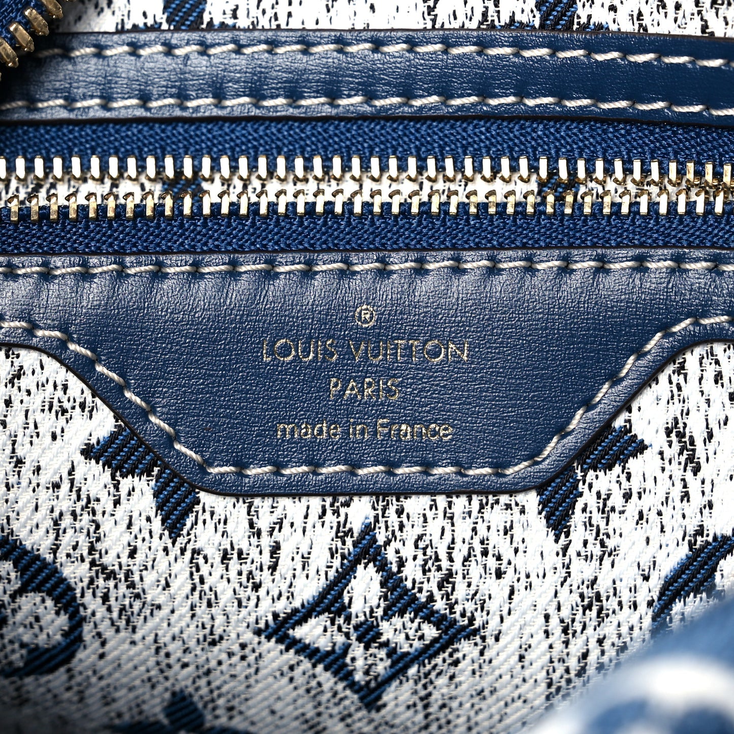 Monogram Jacquard Denim Speedy Bandouliere 25 Bleu