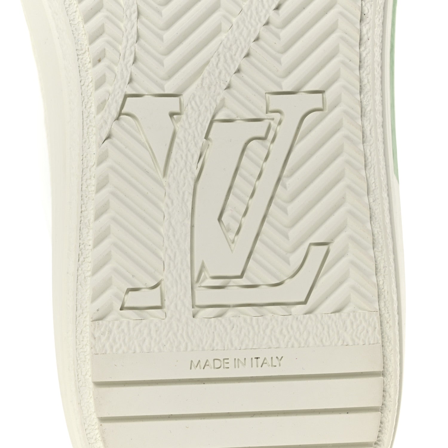 Louis Vuitton Calfskin Womens Charlie Sneaker 40 White Green 7 of 8