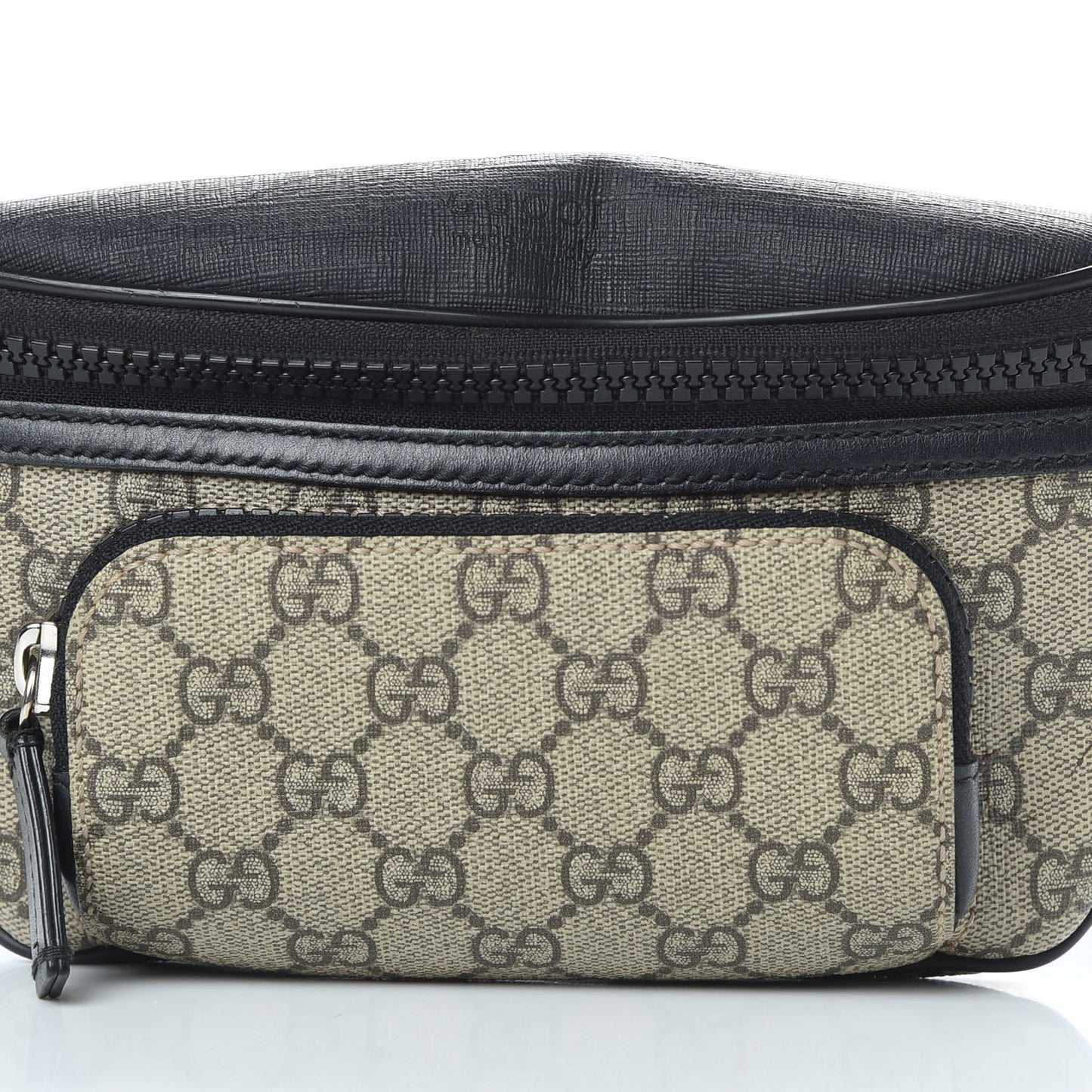 GG Supreme Monogram Belt Bag Black