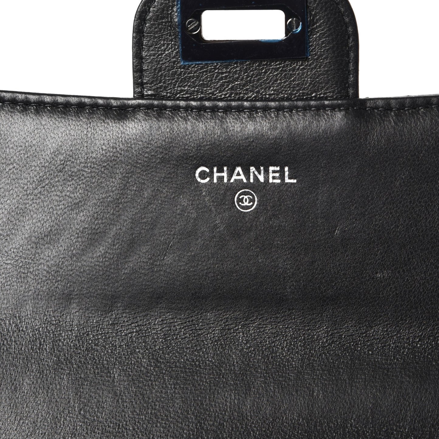 Aged Calfskin Chevron Quilted 2.55 Reissue Flap Wallet So Black