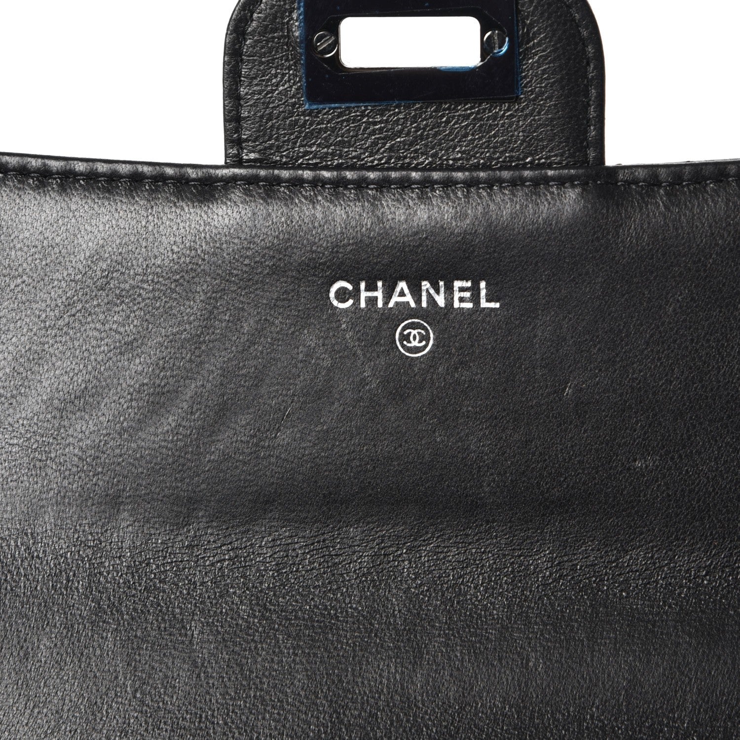 Chanel Aged Calfskin Chevron Quilted 2.55 Reissue Flap Wallet So Black 6 of 9