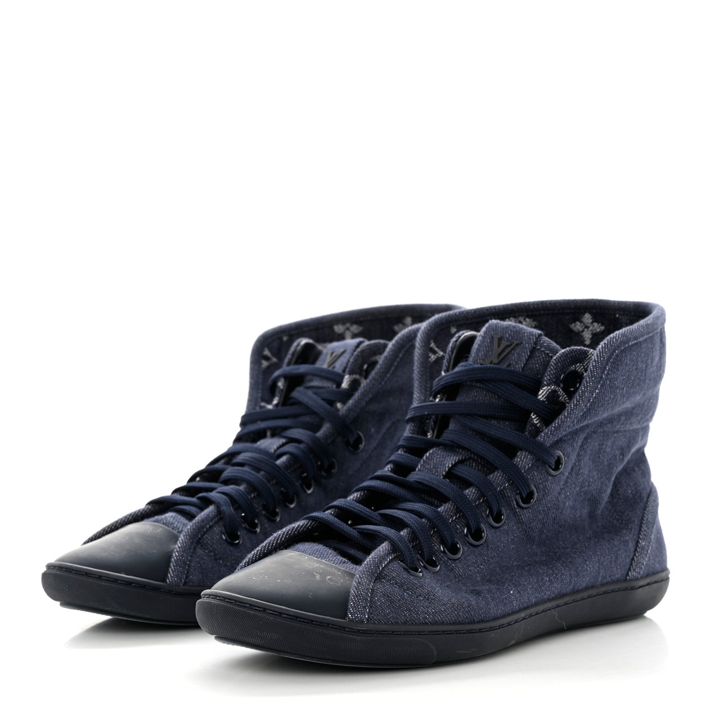 Monogram Denim Brea Sneaker 37.5 Blue