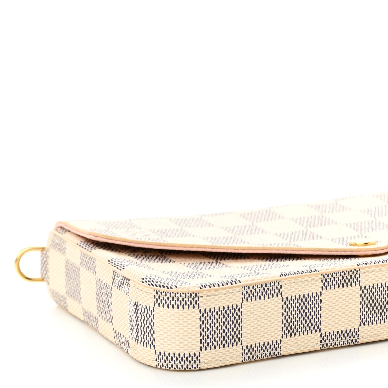 Louis Vuitton Damier Azur Felicie Strap & Go Eau de Rose 9 of 10