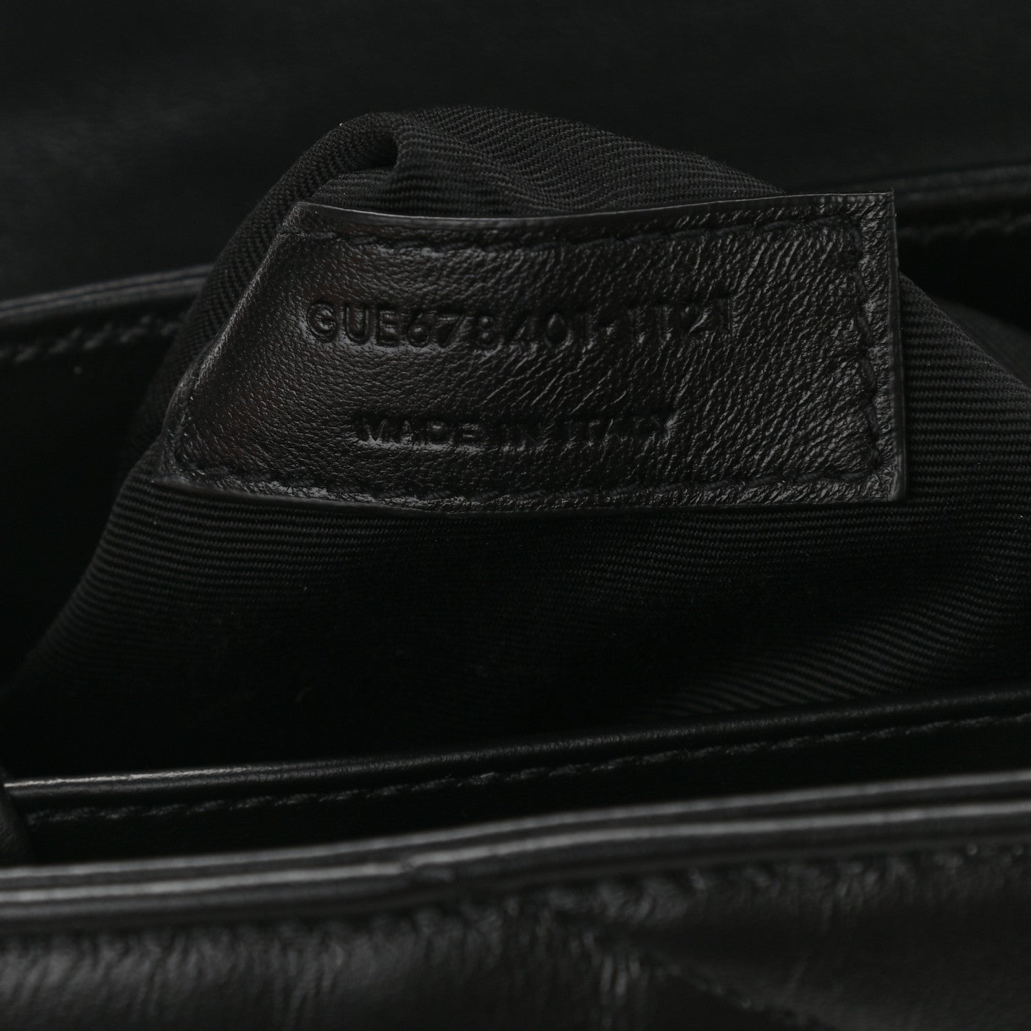 Saint Laurent Calfskin Y Quilted Monogram Toy Loulou Crossbody Bag Black 7 of 10