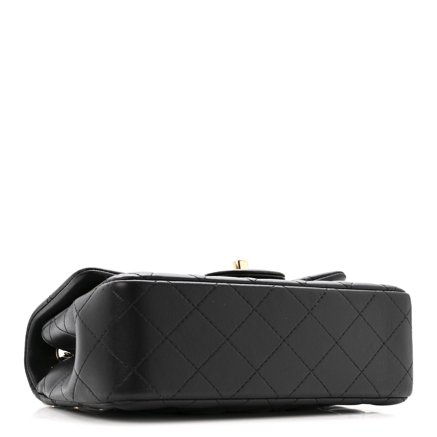 Chanel Lambskin Quilted Mini Rectangular Flap Black 4 of 12