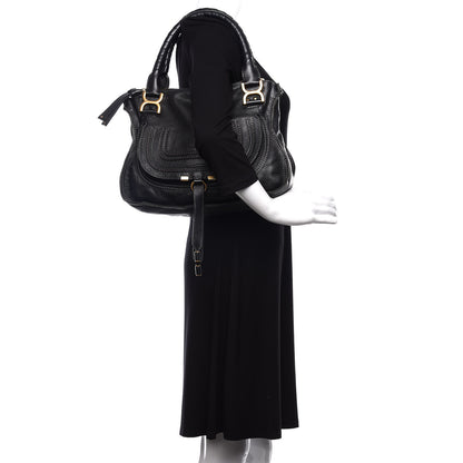 Chloe Calfskin Medium Marcie Satchel Black 2 of 9