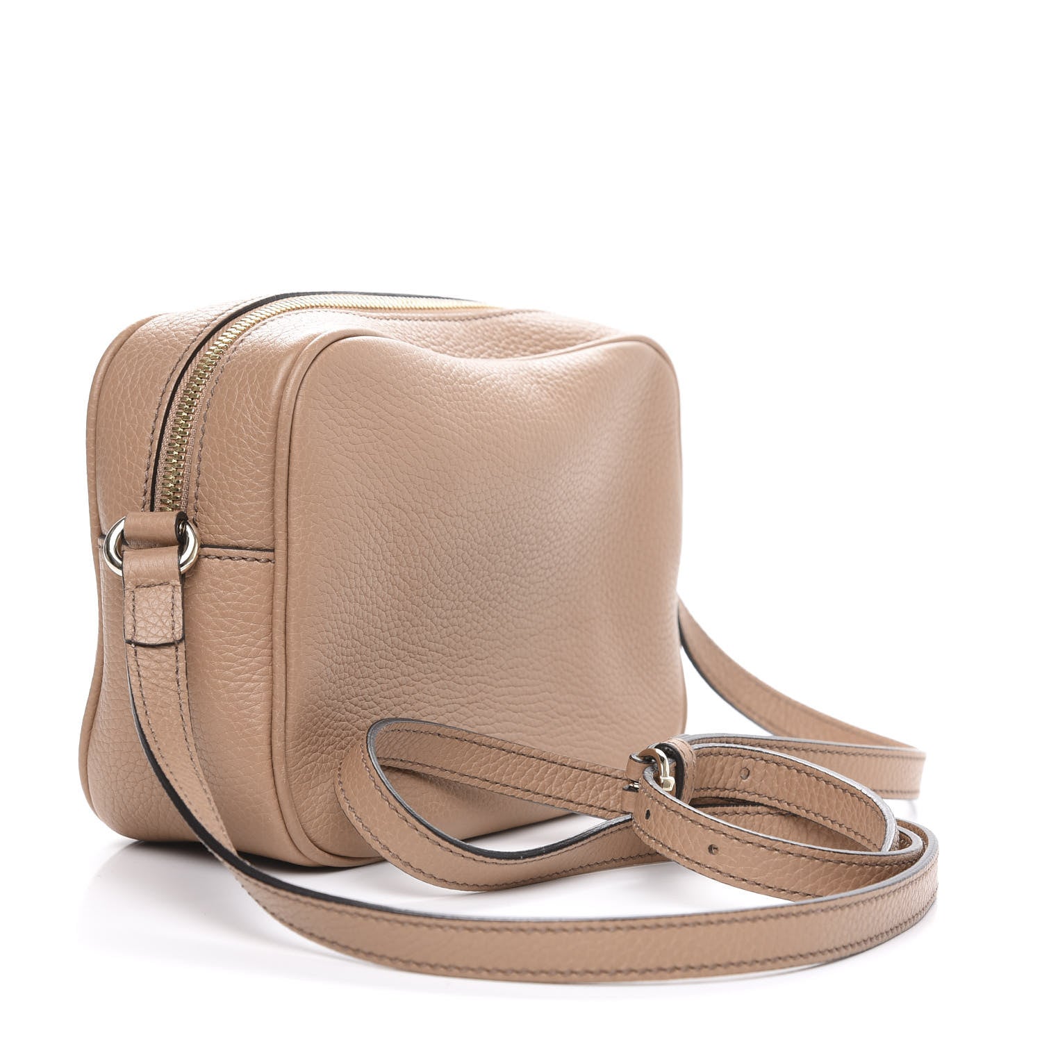 Gucci Pebbled Calfskin Small Soho Disco Bag Rose Beige 3 of 11