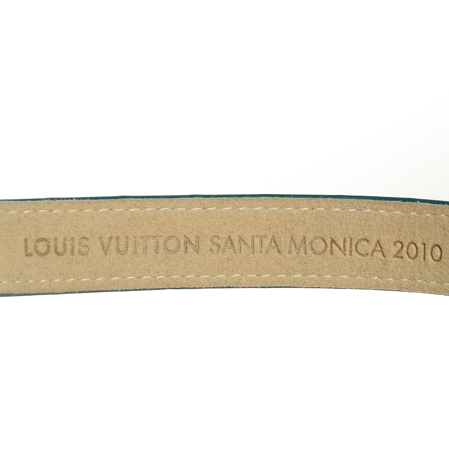 Louis Vuitton Vernis Snap Bracelet Blue Galactic 4 of 6