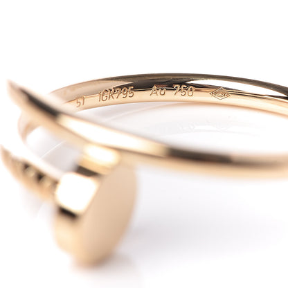 Cartier 18K Yellow Gold Small Juste Un Clou Ring 51 5.75 5 of 6