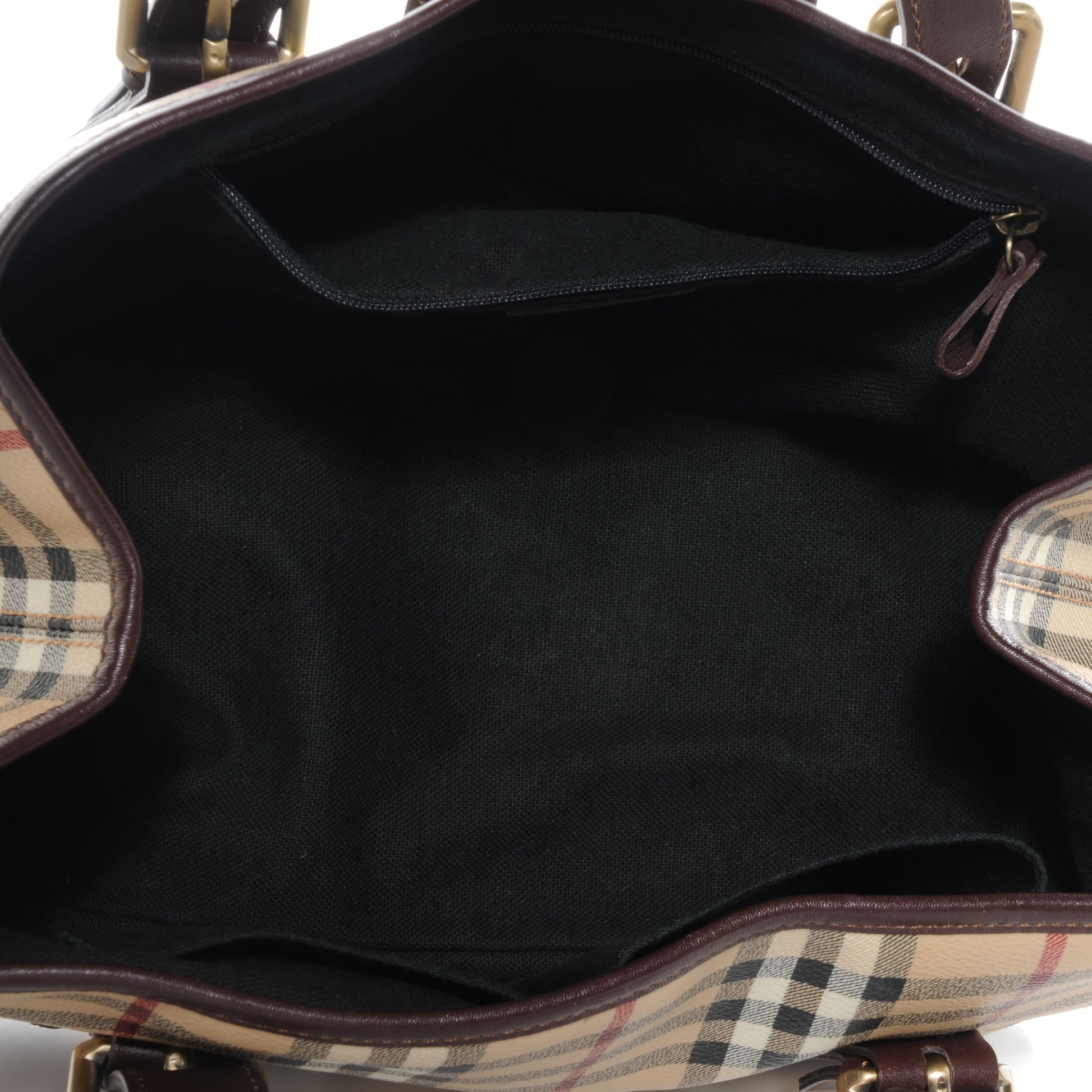 Burberry Haymarket Check Buckle Satchel 5 of 9