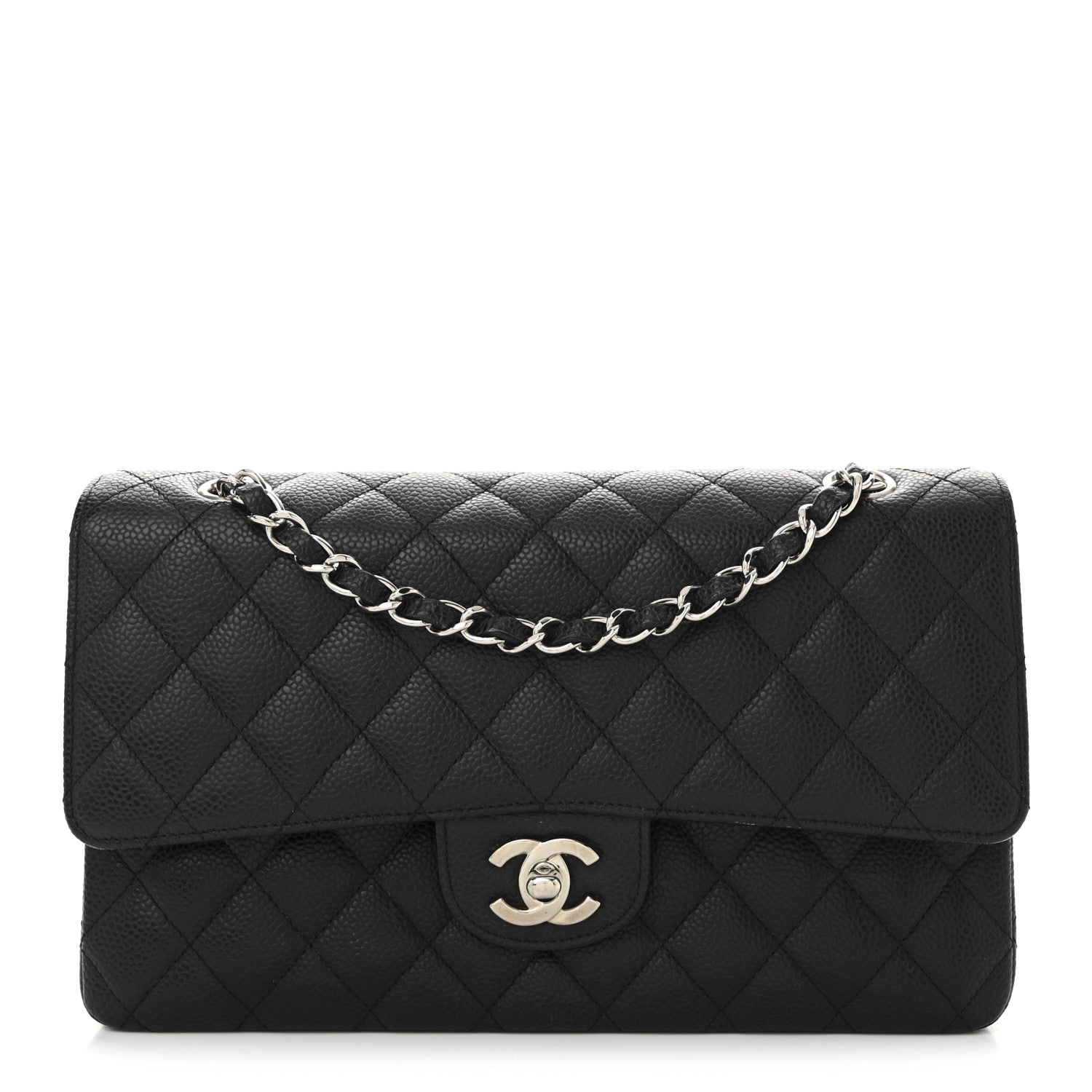 Chanel Caviar Quilted Medium Double Flap Black 1 of 10