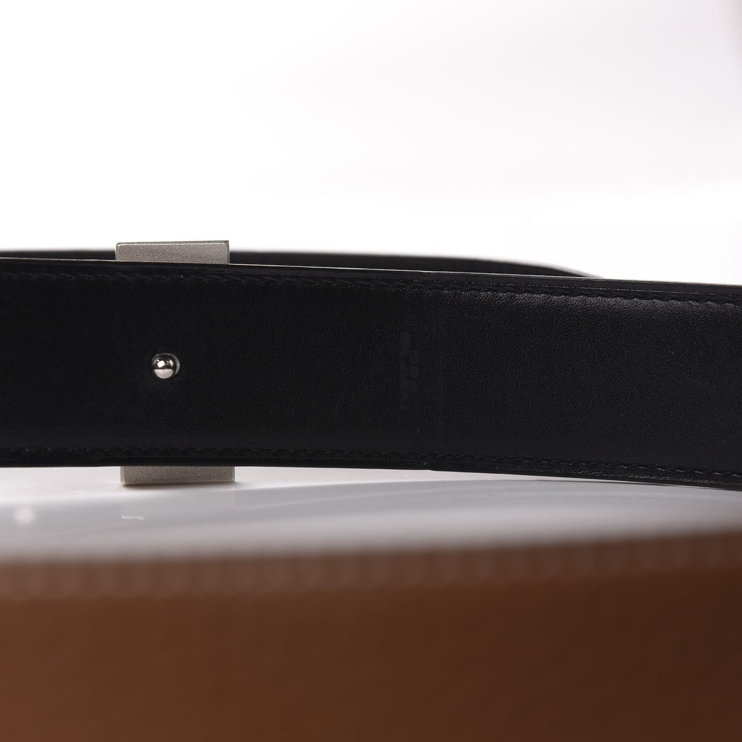 Box Togo 32mm Guilloche H Belt 80 Black Gold