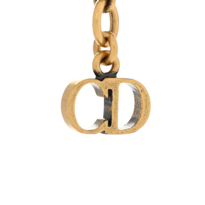 Christian Dior Pearl Logo Heart Necklace Gold 6 of 6