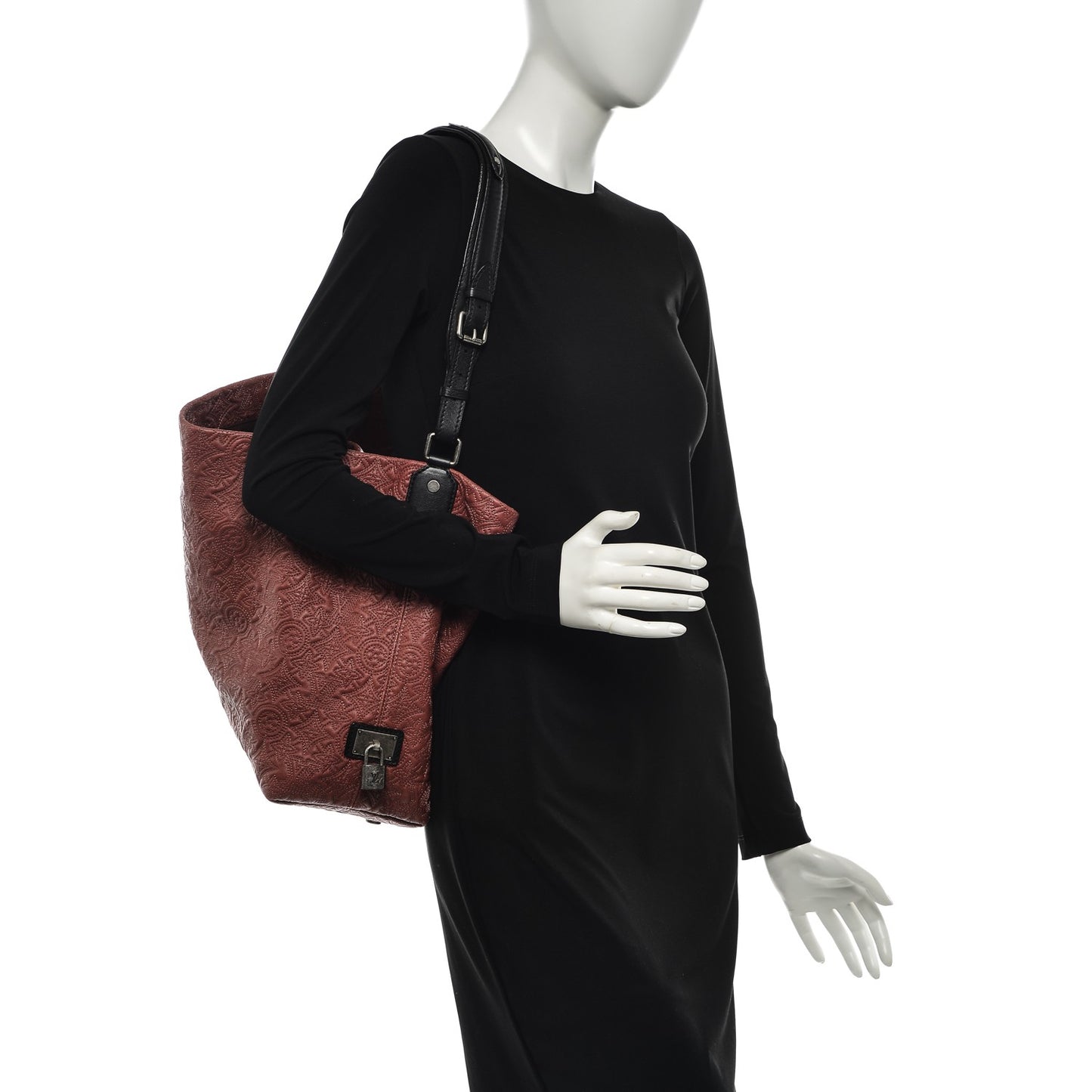 Monogram Lambskin Antheia Hobo PM Framboise