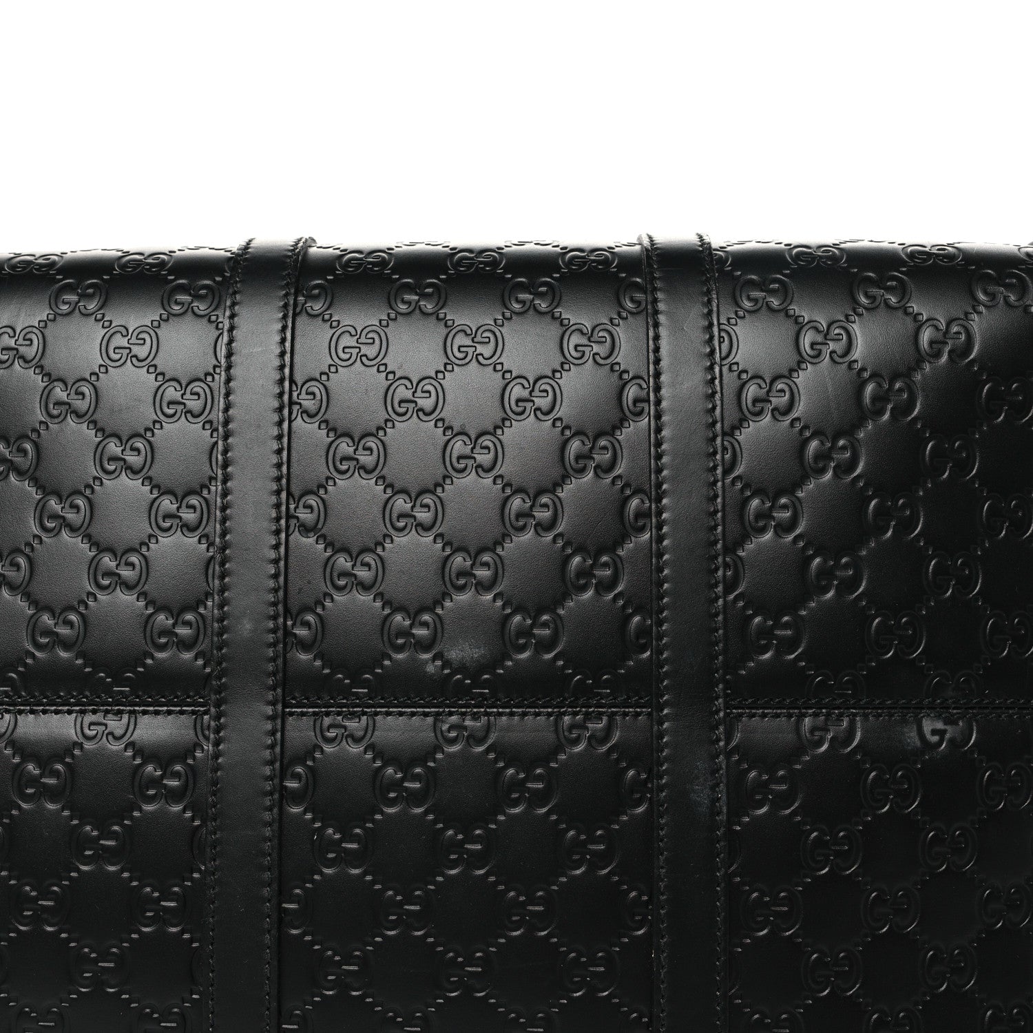 Gucci Guccissima Signature Medium Duffle Black 10 of 12